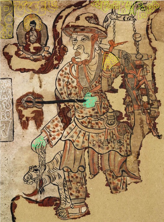 Cave 17, Mogao, Dunhuang ‘Travelling Monk’ (August 1459): clearly dated and signed by Paolo, and refers to Arturo 7